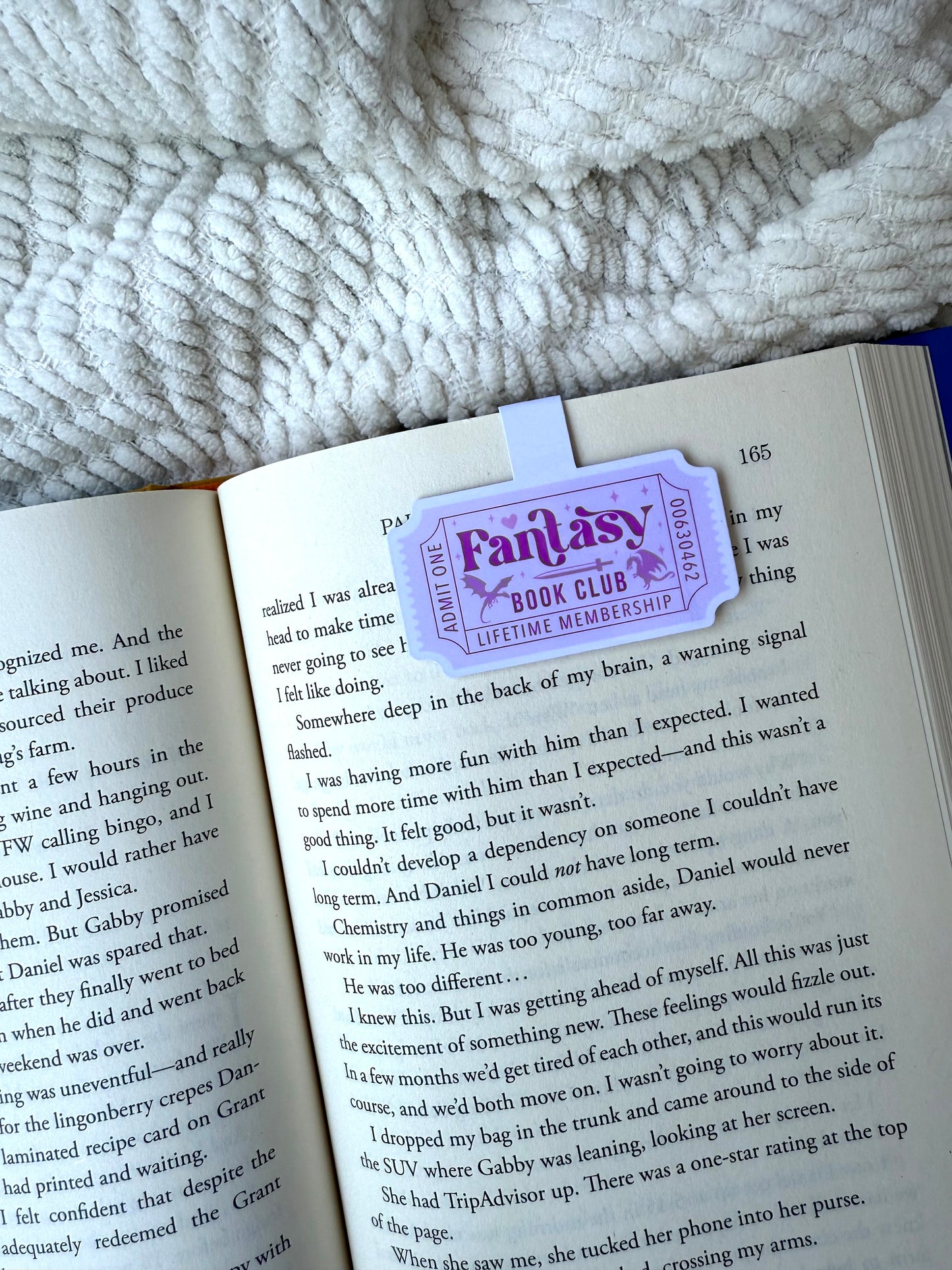 Fantasy Book Club Magnetic Bookmark