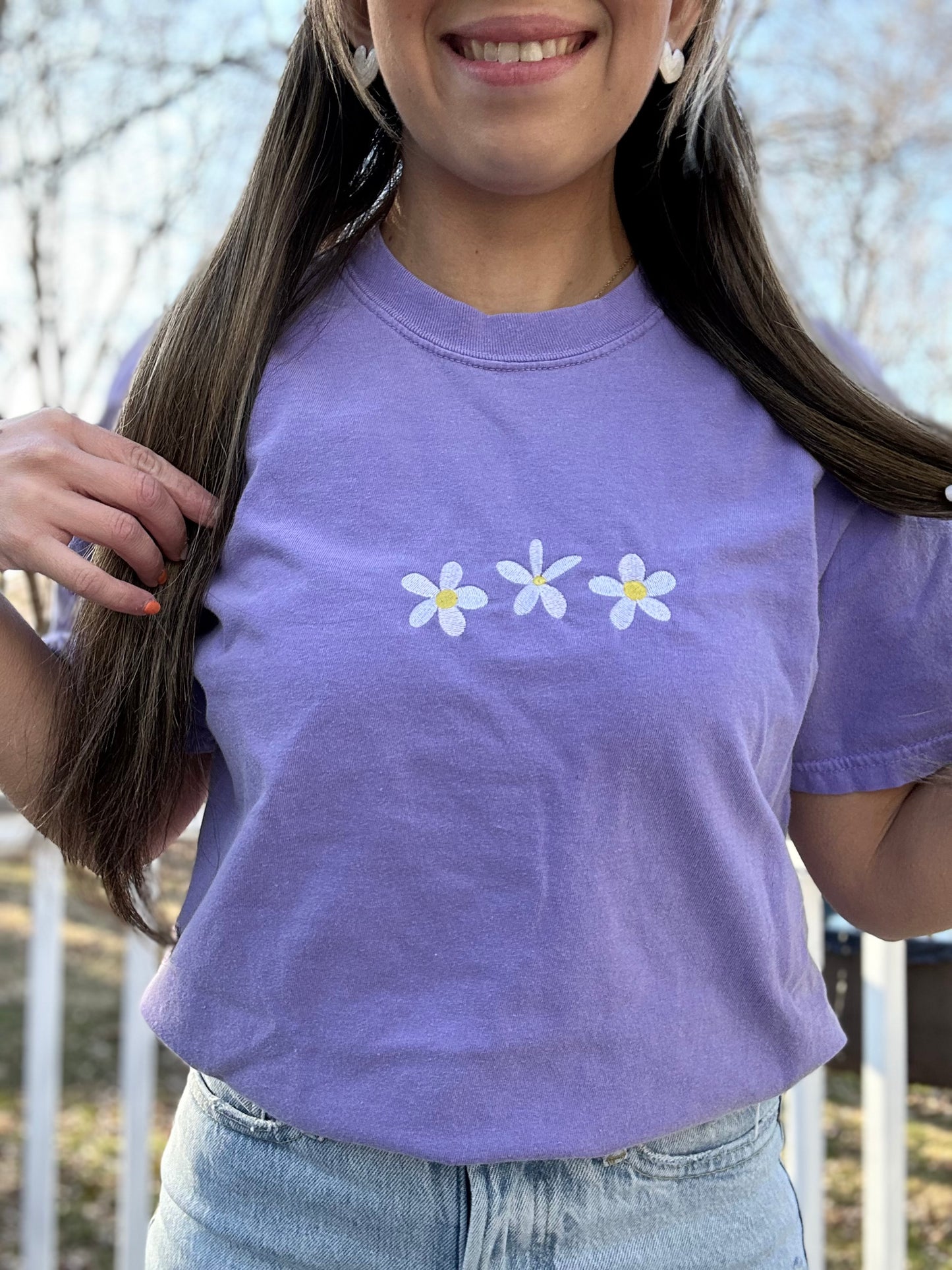 Daisy Embroidered Shirt