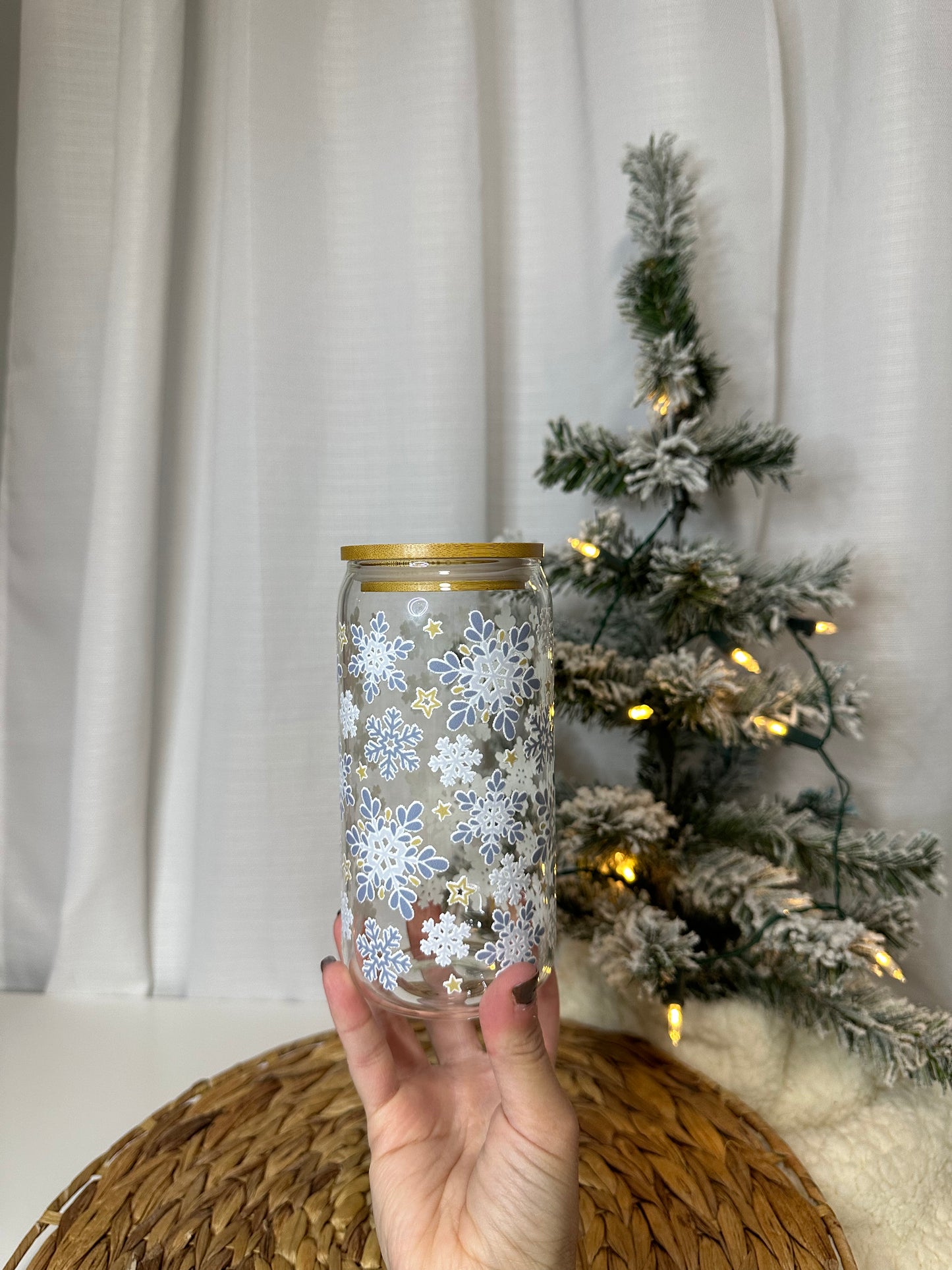 Snowin Sky Glass Cup
