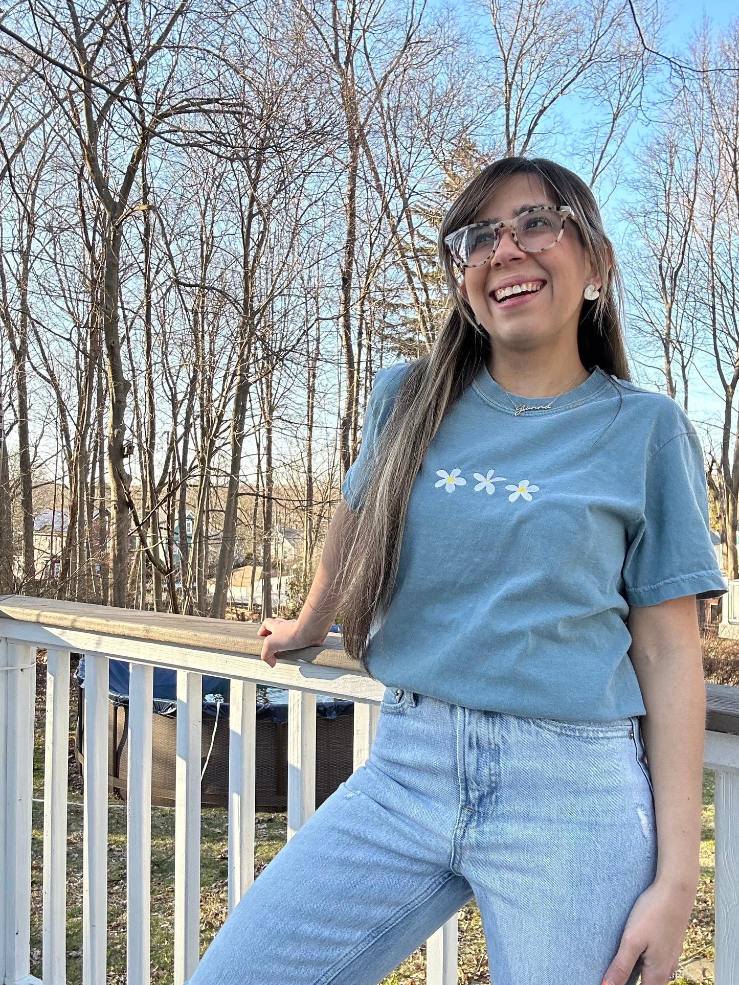 Daisy Embroidered Shirt