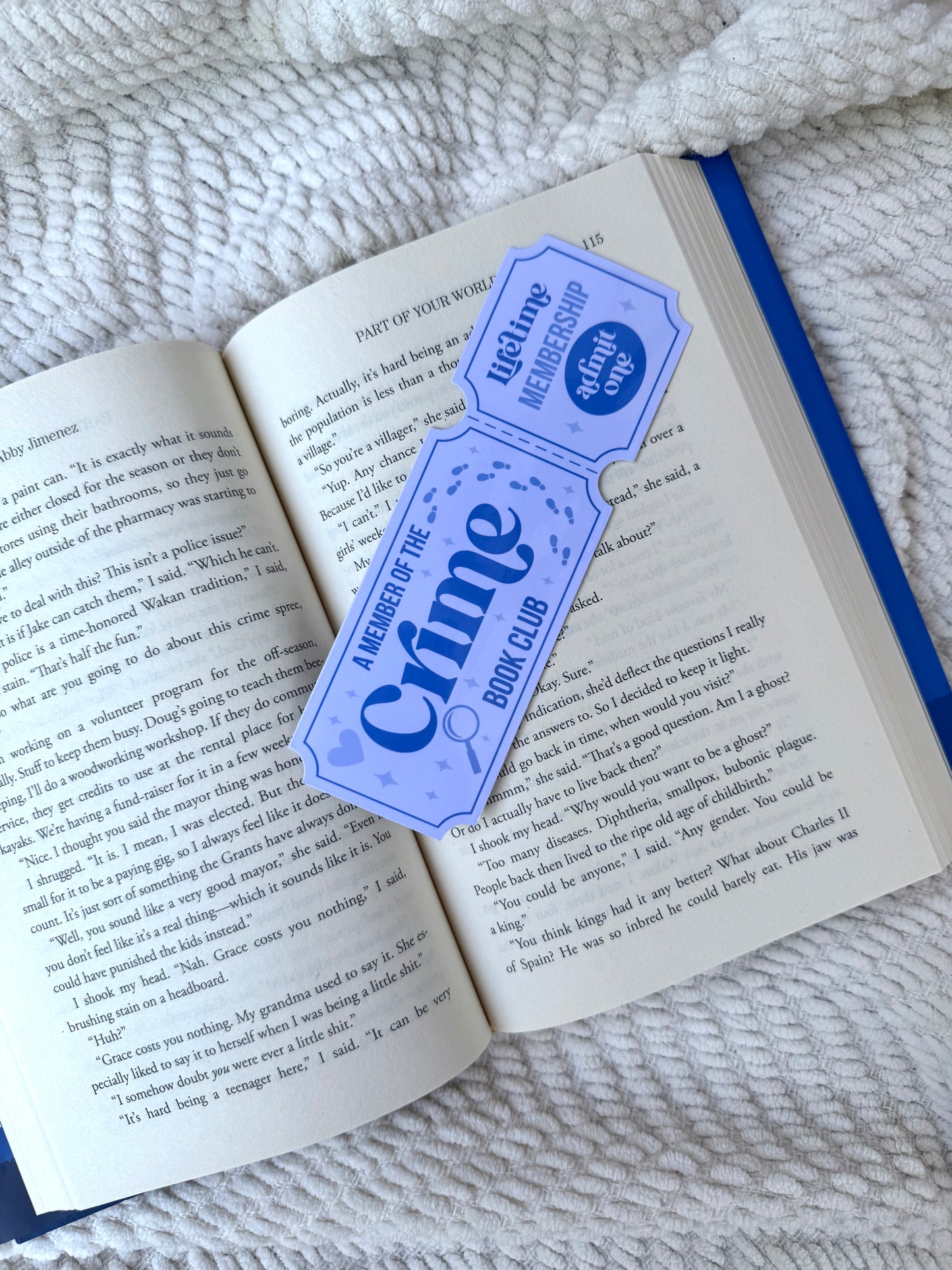 Crime Book Club Bookmark