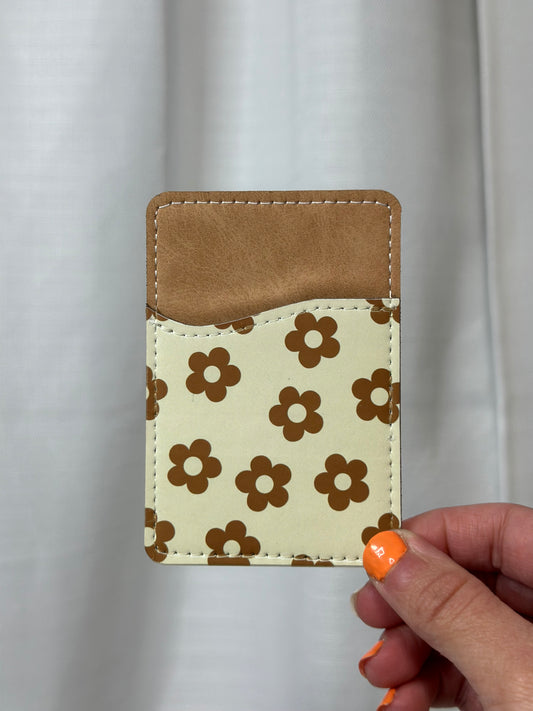 Daisy Neutral Card Holder