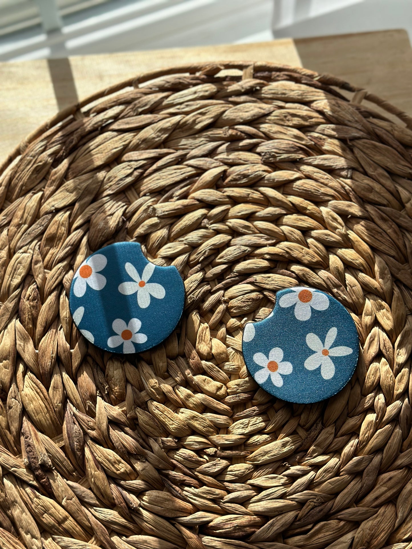 Daisy Car Coasters