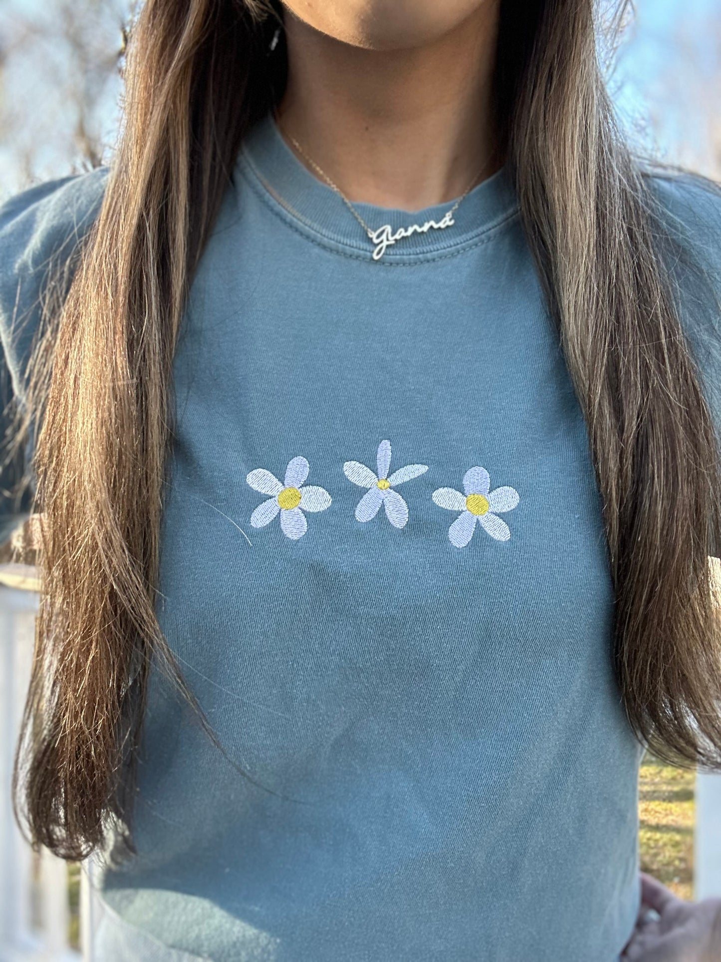 Daisy Embroidered Shirt