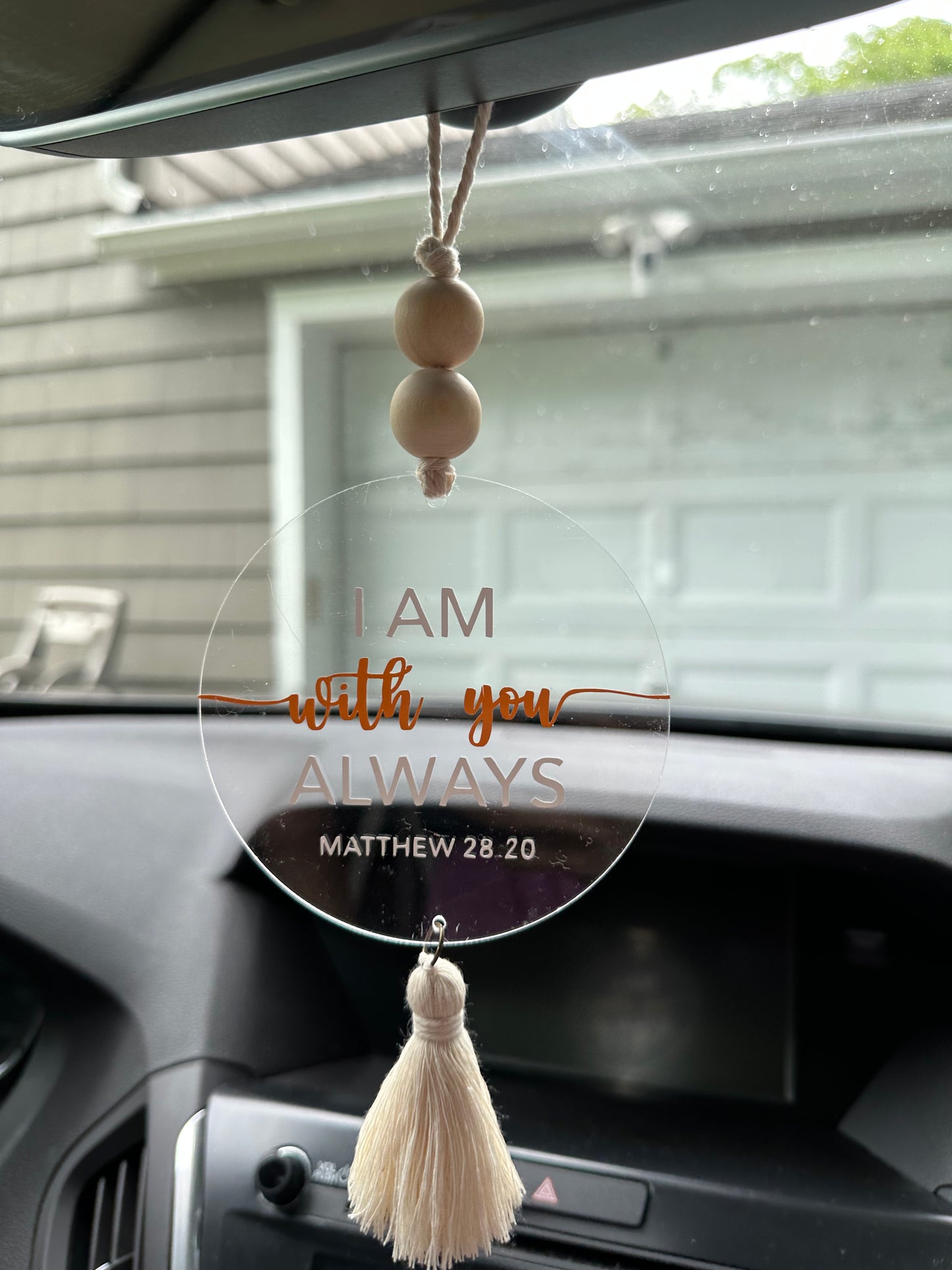 I am with you always - Rear View Car Diffuser