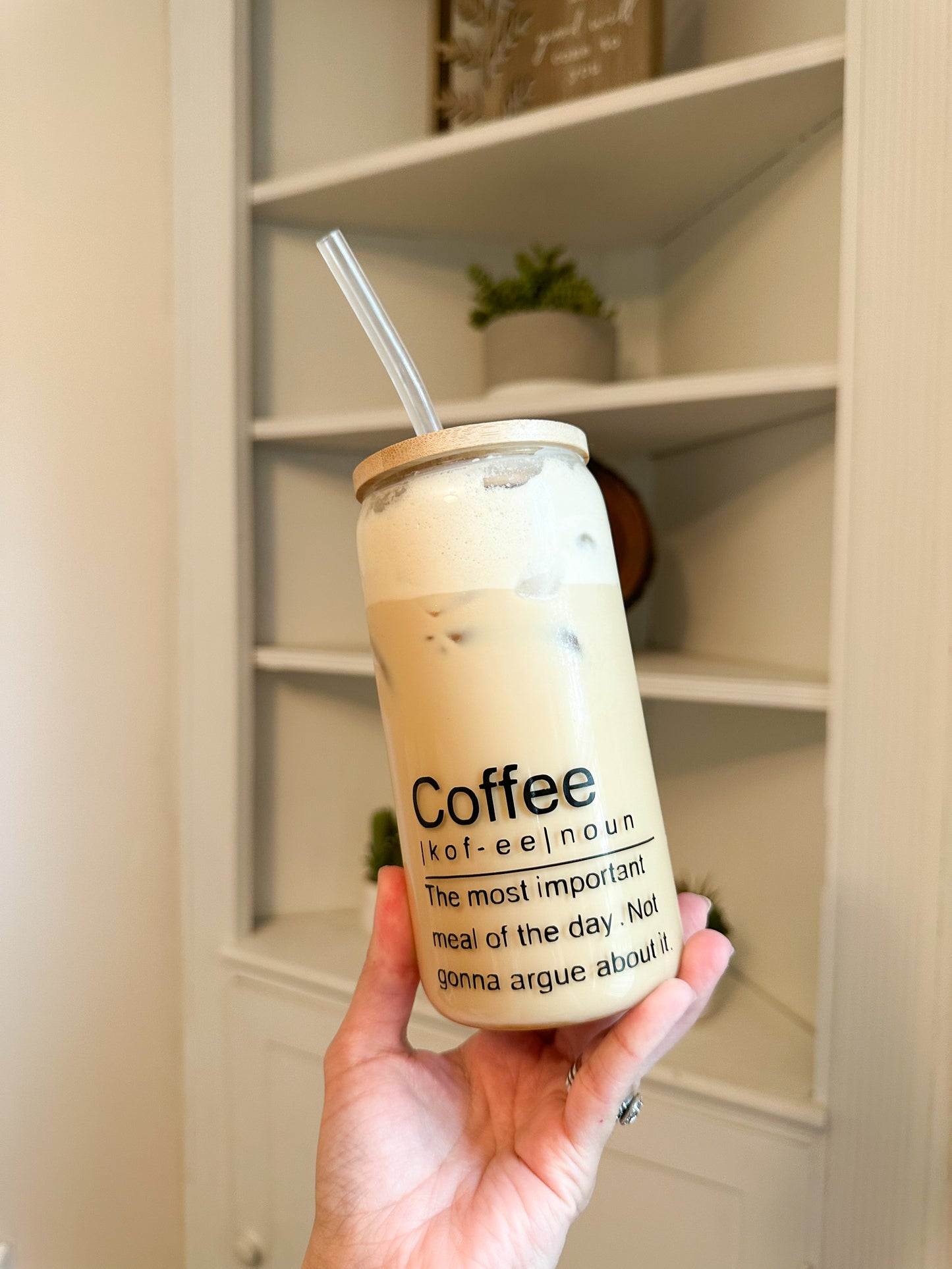 Coffee Definition Glass Cup