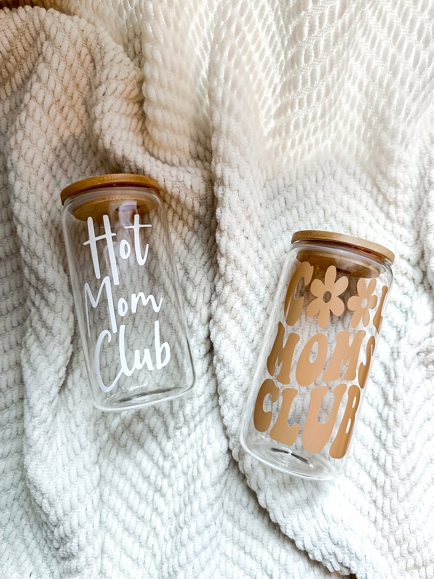 Cool Moms Club Glass Cup