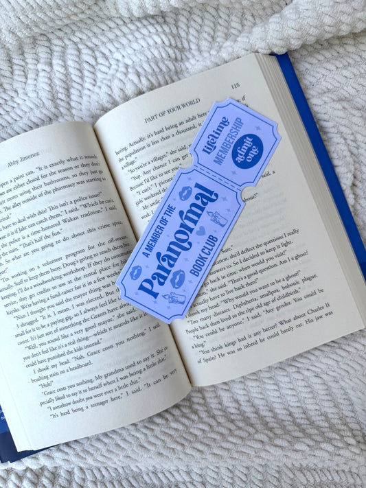 Paranormal Book Club Bookmark