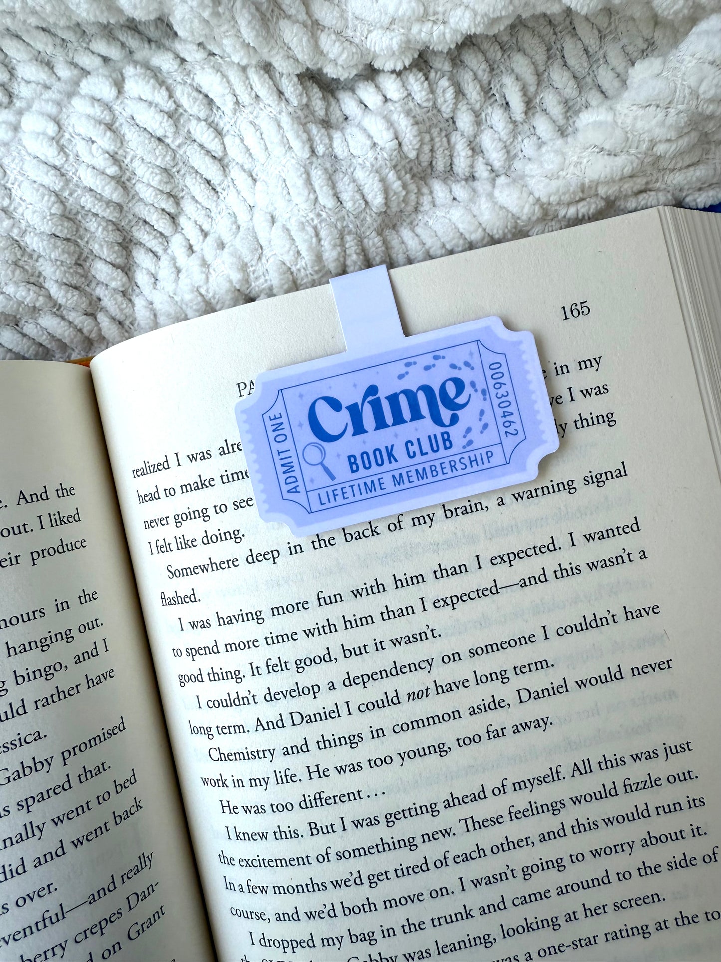 Crime Book Club Magnetic Bookmark