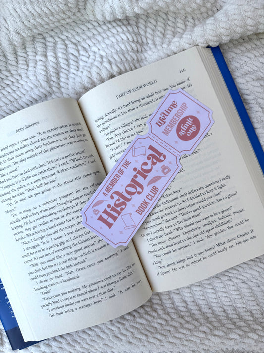 Historical Book Club Bookmark