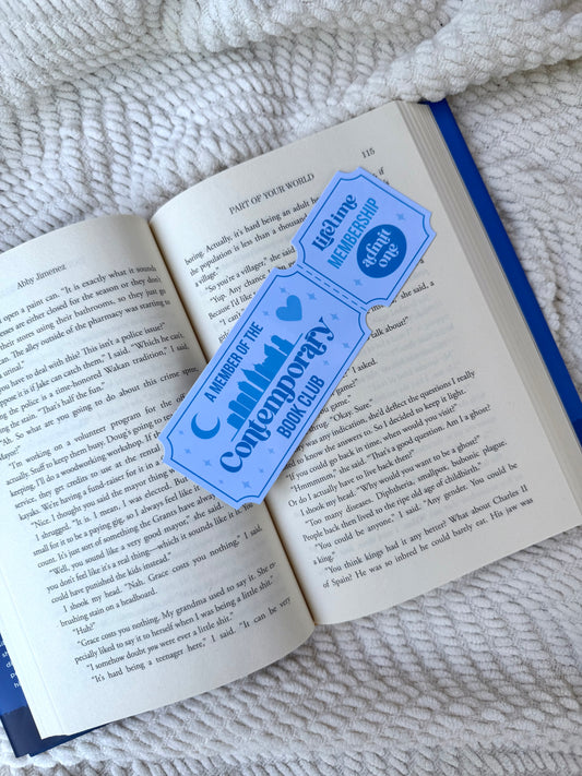 Contemporary Book Club Bookmark