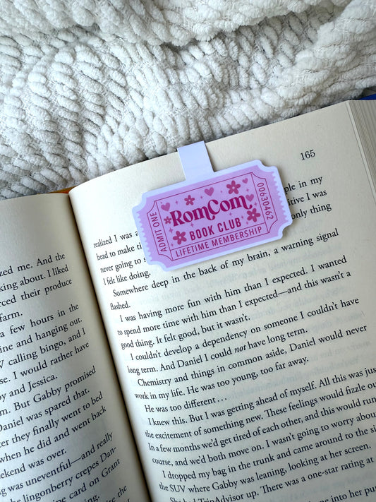 RomCom Book Club Magnetic Bookmark