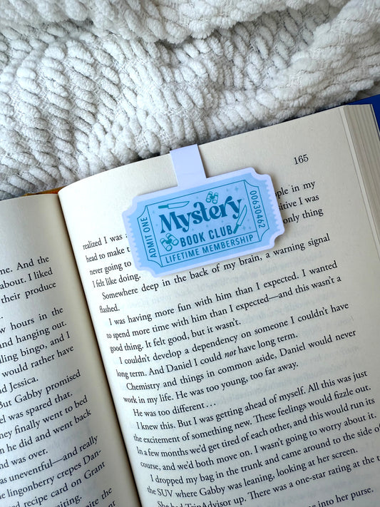 Mystery Book Club Magnetic Bookmark