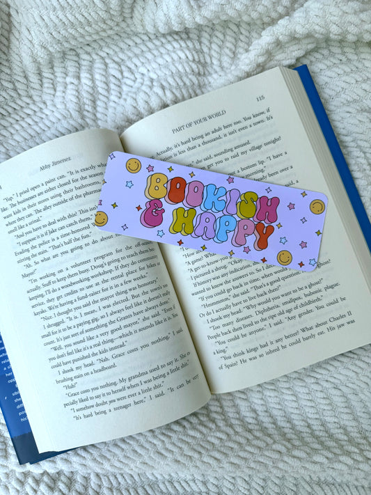 Bookish & Happy Bookmark