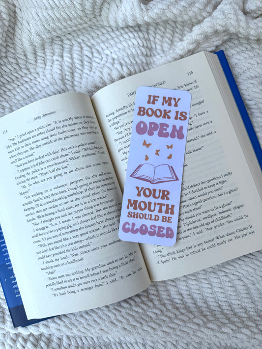 If my book is open Bookmark