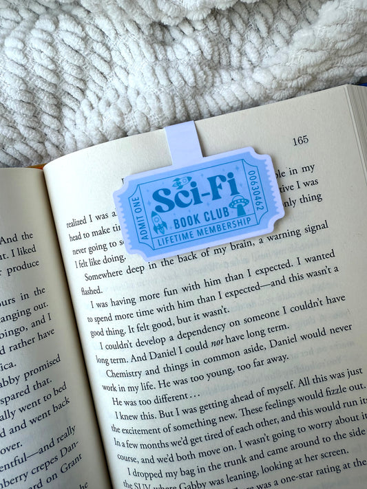 Sci-Fi Book Club Magnetic Bookmark