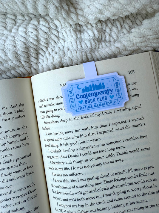 Contemporary Book Club Magnetic Bookmark