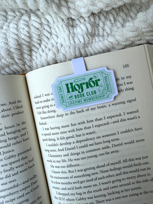 Horror Book Club Magnetic Bookmark