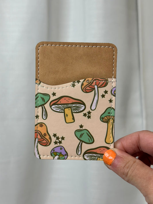 Whimsical Mushrooms Card Holder