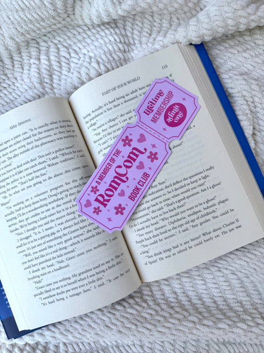 RomCom Book Club Bookmark