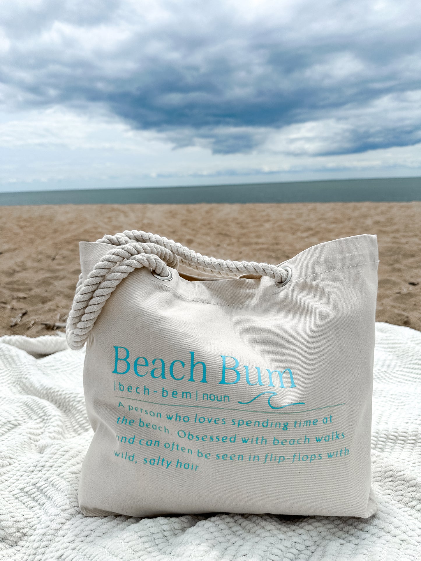 Beach Bum Rope Tote Bag