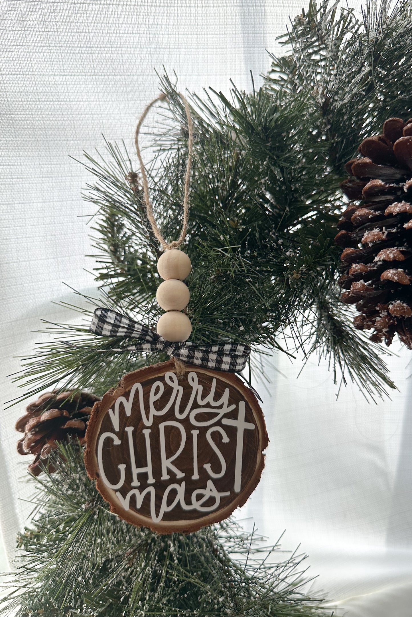 "Merry CHRIST mas" Ornament